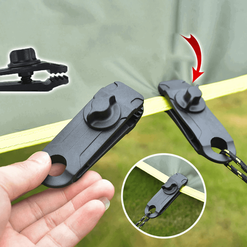 CampSecure™ - Handige tentzeil clip set