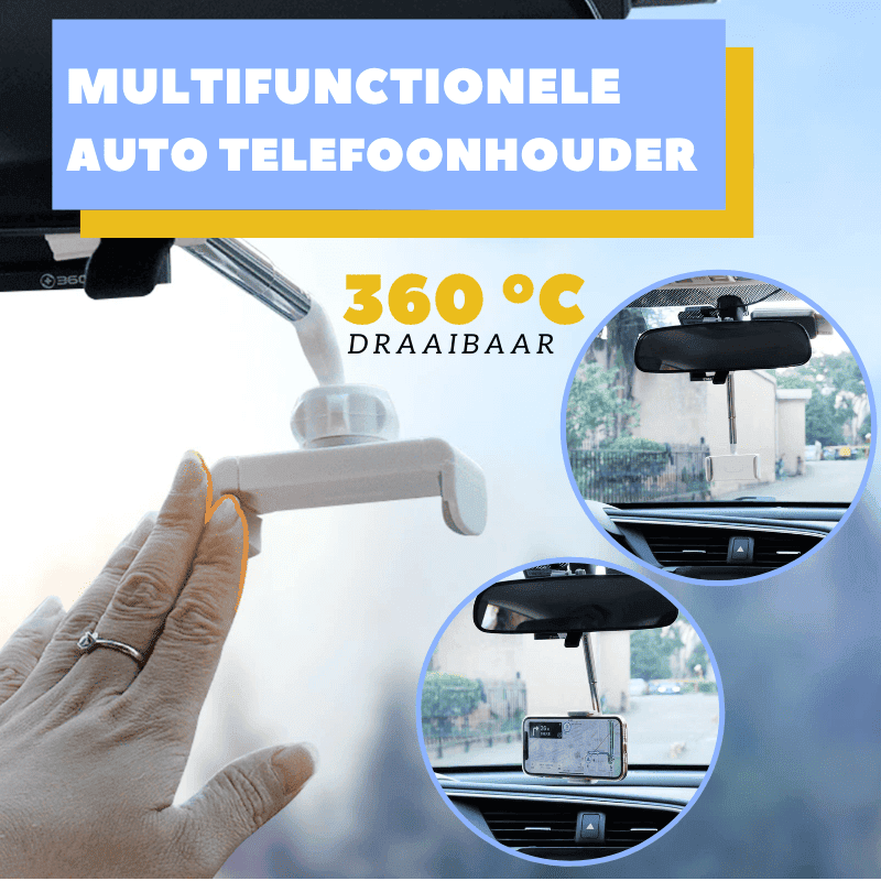 Flexibele Auto Telefoonhouder | Voor vrijer zicht en meer rijveiligheid