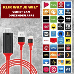 LinkUp™ - FullHD Mobiel naar TV HDMI Kabel Set-Koopje.com