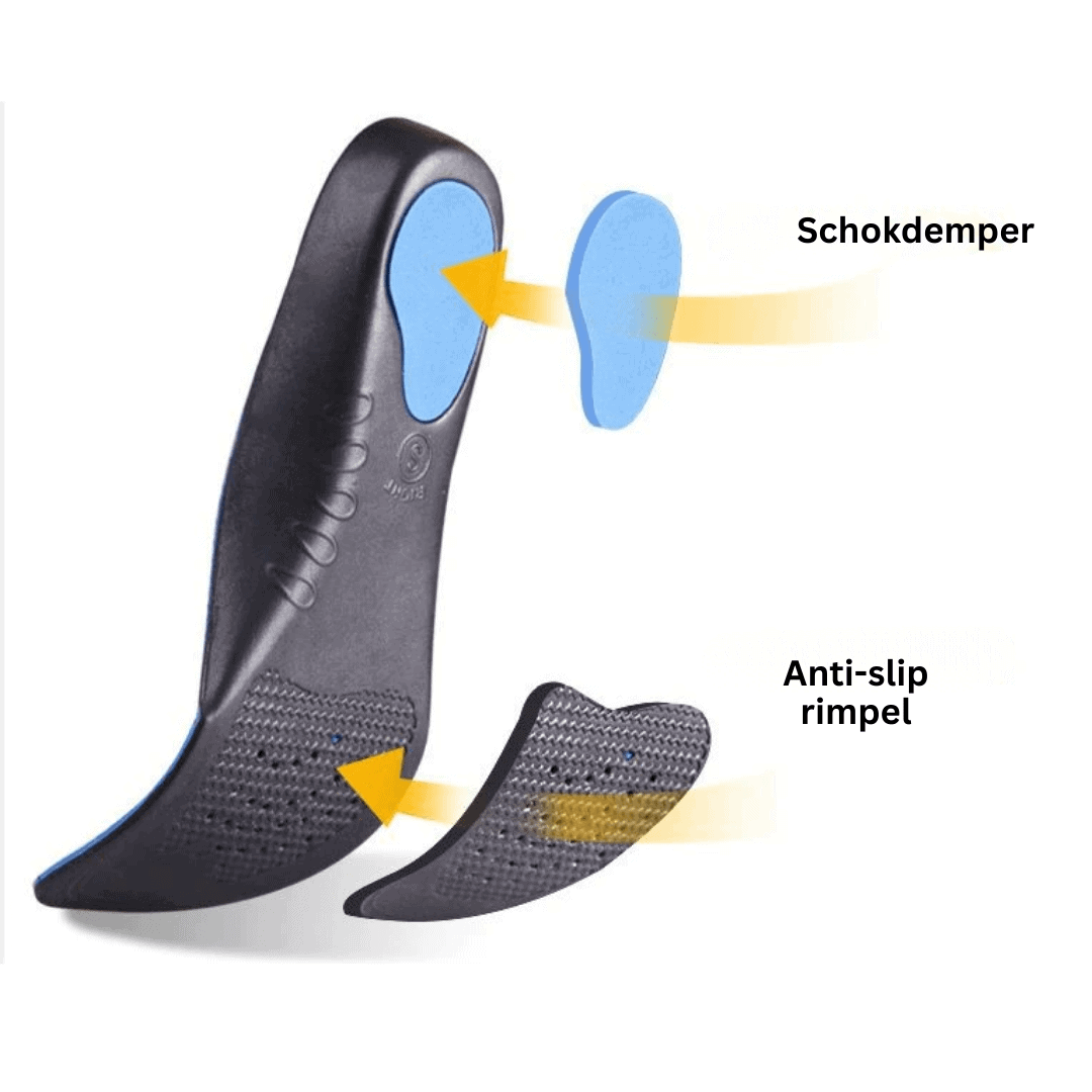Orthopedische Inlegzolen van Leer met Voetboogondersteuning en Gelkussen voor Mannen en Vrouwen, Kaps Relax Gel (Vrouwen 7 UK/Mannen 6 UK / 40 EUR