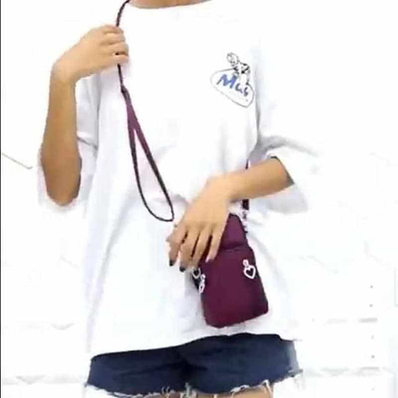 Hippe multi-pocket Crossbody Telefoontas